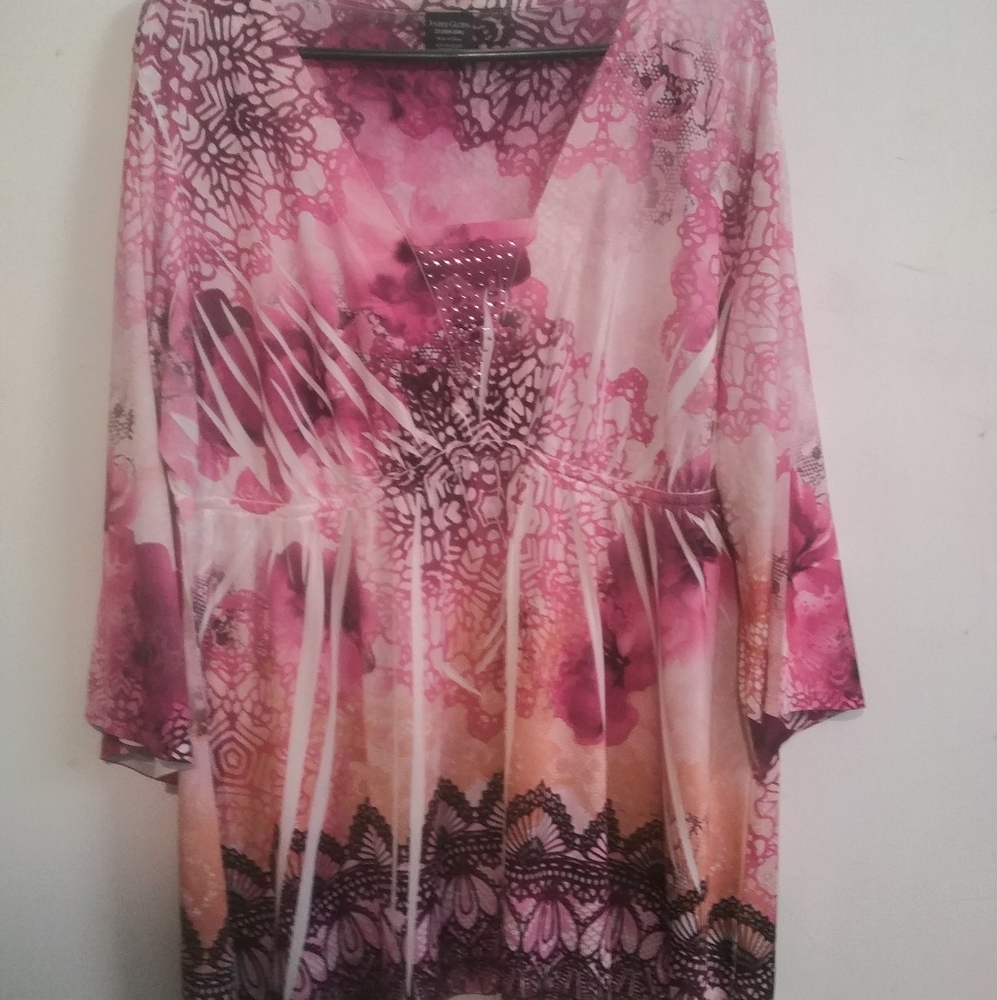 3/4 sleeve empire waist top